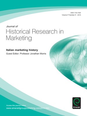 cover image of Journal of Historical Research in Marketing, Volume 7, Issue 1